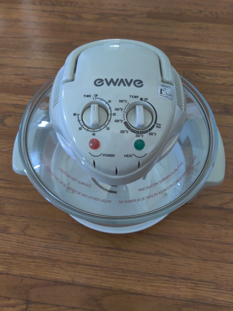 Ewave Glass Bowl Convection Oven Model: EWGC12W3 TESTED & WORKS