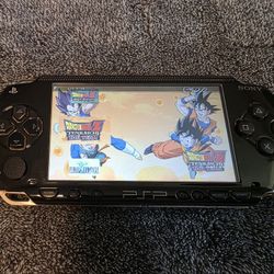 Playstation Psp 1000 Black Series Mod--ded Video Game Console 