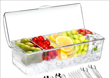 Chilled condiment caddy