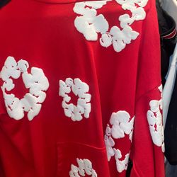 Official Denim tears Hoodie ( Red ) 