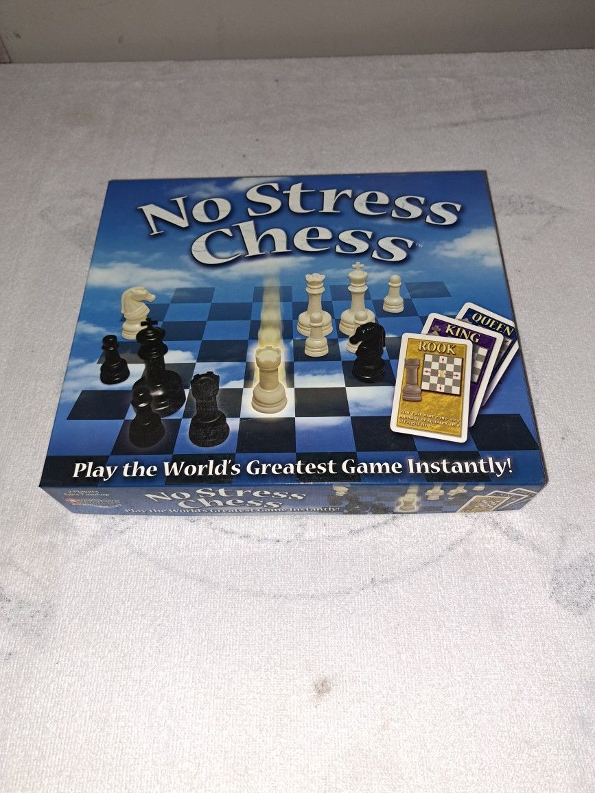 No Stress Chess Board Game In Excellent New Condition (Is Complete Nothing Missing)