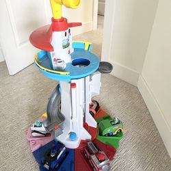 Paw Patrol my size lookout tower &  12 figures and vehicles 