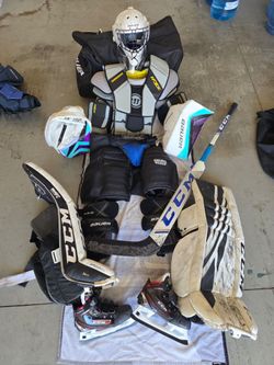 Full Goalie Set for Ice Hockey - 5' 8" - 6' Adult - Well Kept - Full Right