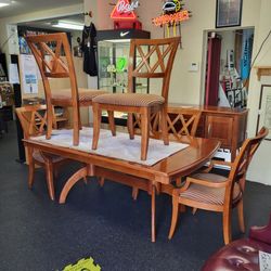 Dining Set from the "real wood" days. Bassett