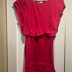 Size S pink dress  Pencil cut bottom and oversized top