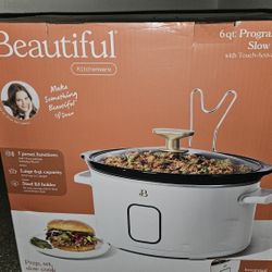 NEW • Beautiful by Drew Barrymore 6-Qt Programmable Slow Cooker (Sealed Box)