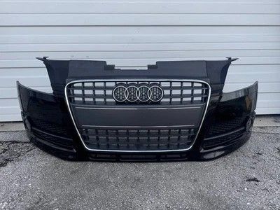 08-10 Audi TT Front Bumper Cover Black OEM