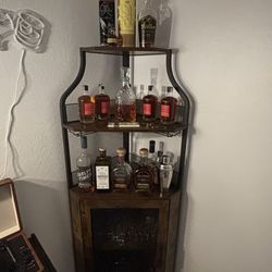 Nice corner bar shelf