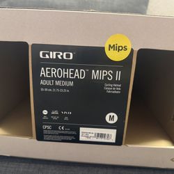 Giro Aerohead II MIPS Medium 55-59cm Helmet Matte White Time Trail Road Bike