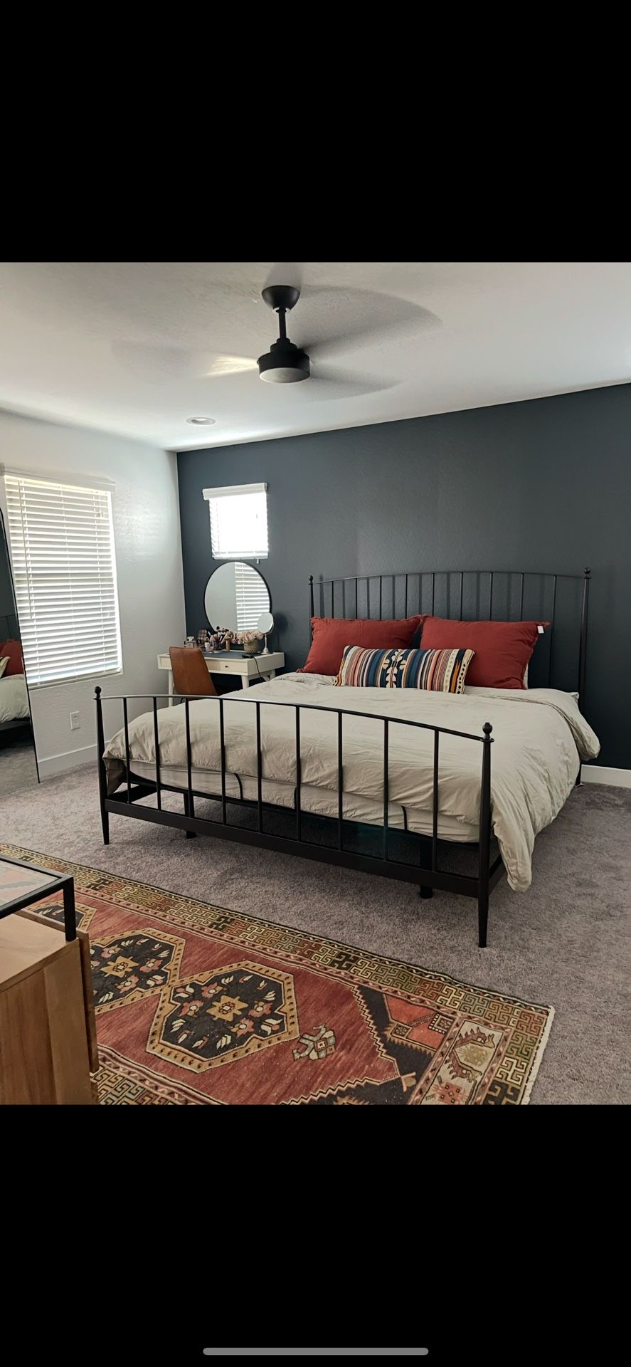 Crate and Barrel King Bed Frame