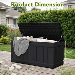 Storage Decker box 78 gallon deck box outdoor patio deck box ☑️ 🆕