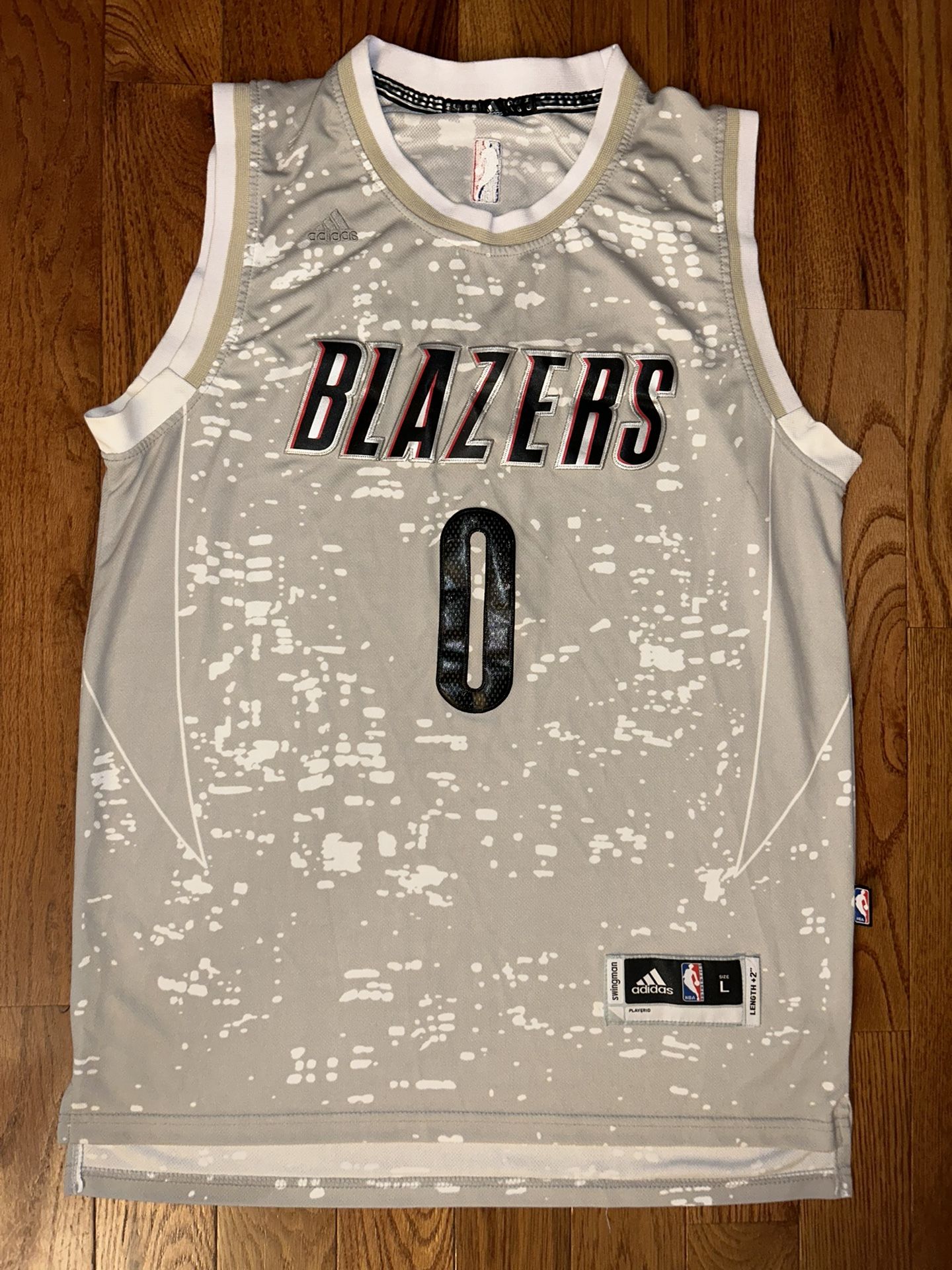 Damian Lillard Portland Trailblazers City Edition Adidas Jersey Sz