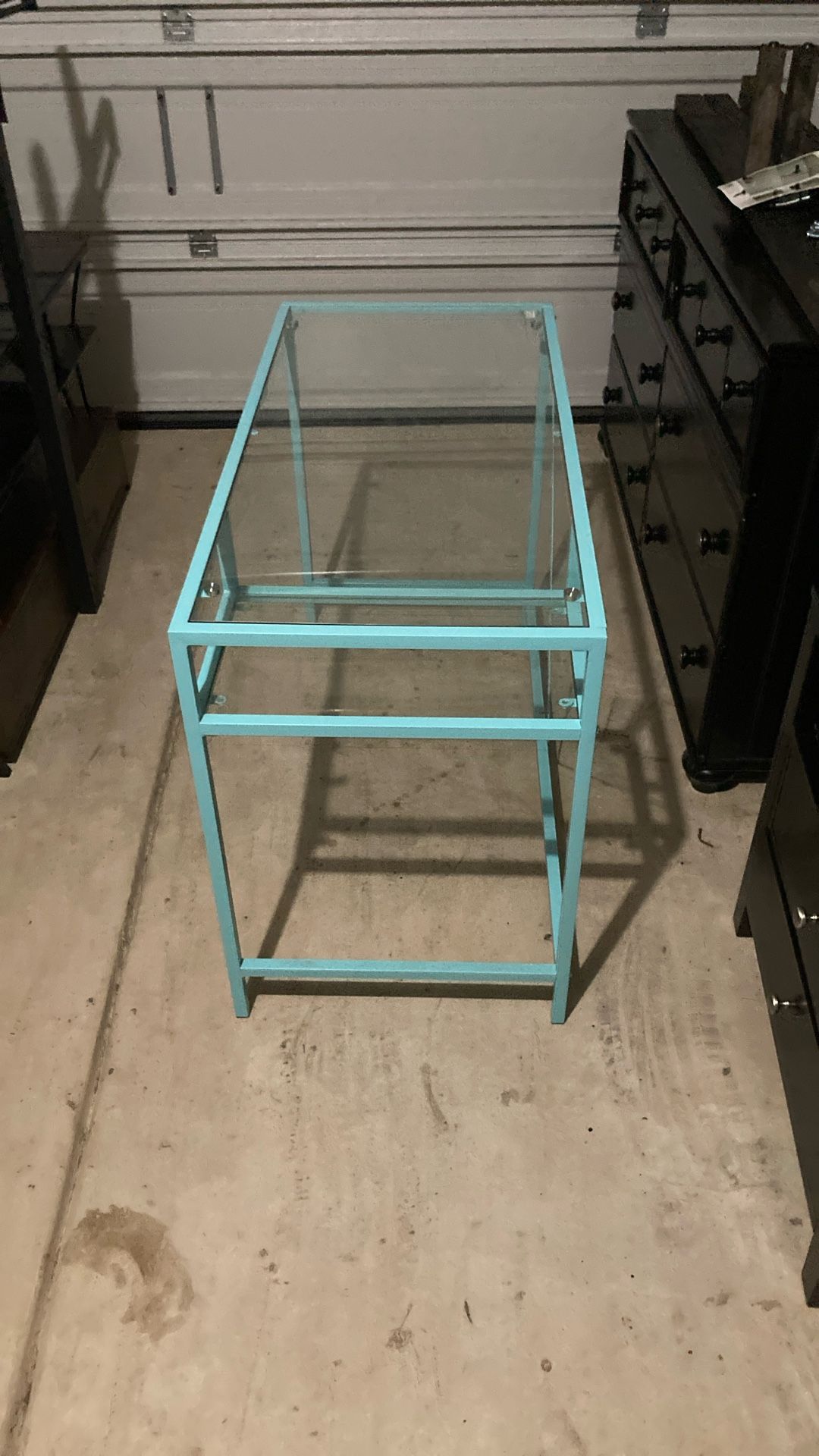 Kids Baby Blue Glass Desk