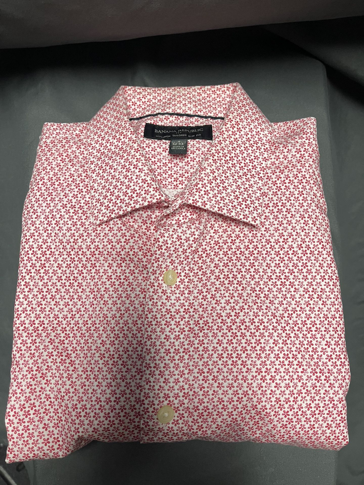 Men's Banana Republic Non Iron Slim Fit Shirt - Size Small