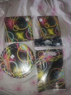 Neon birthday set
