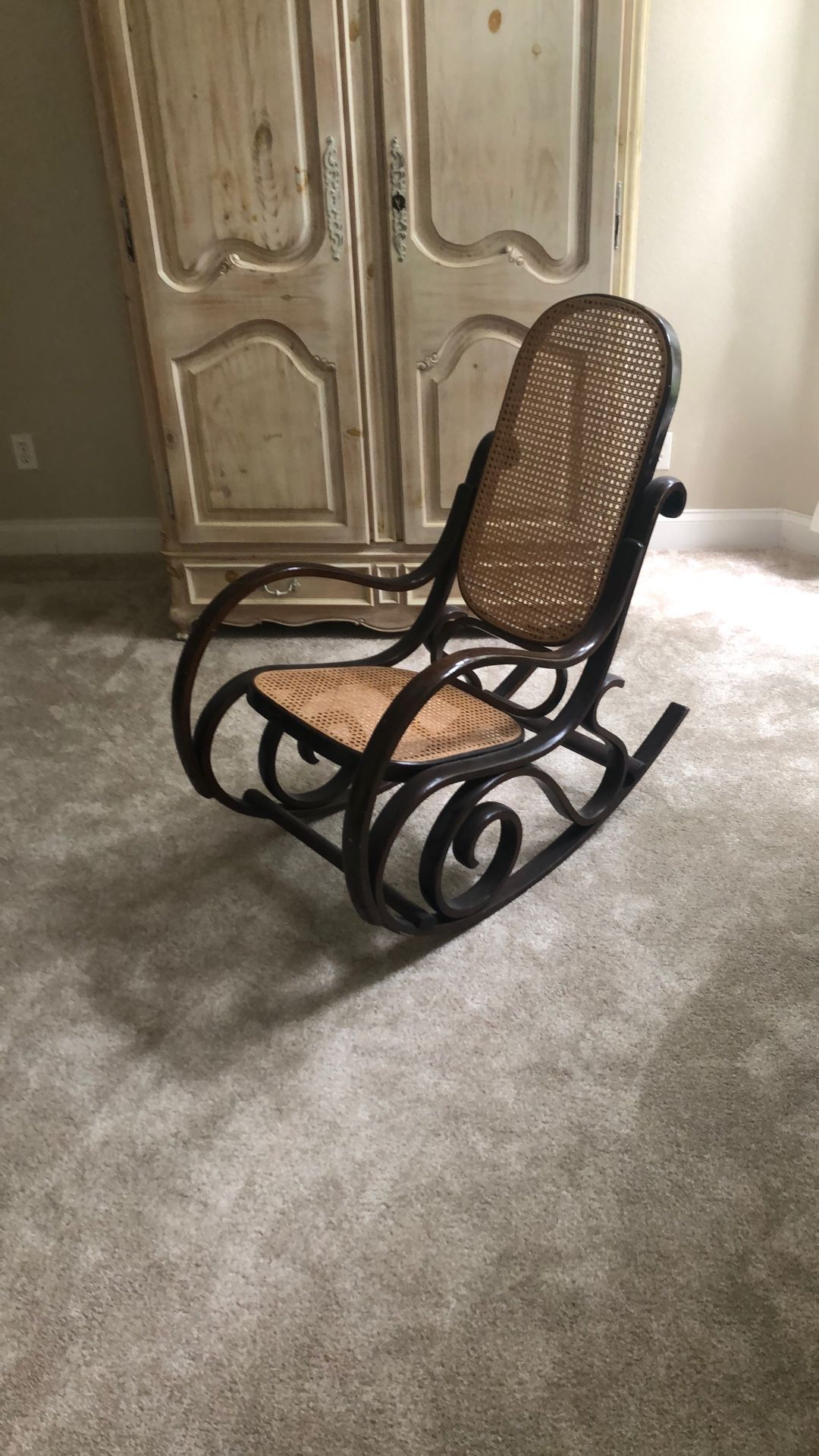 Bentwood Style Rocking Chair Antique