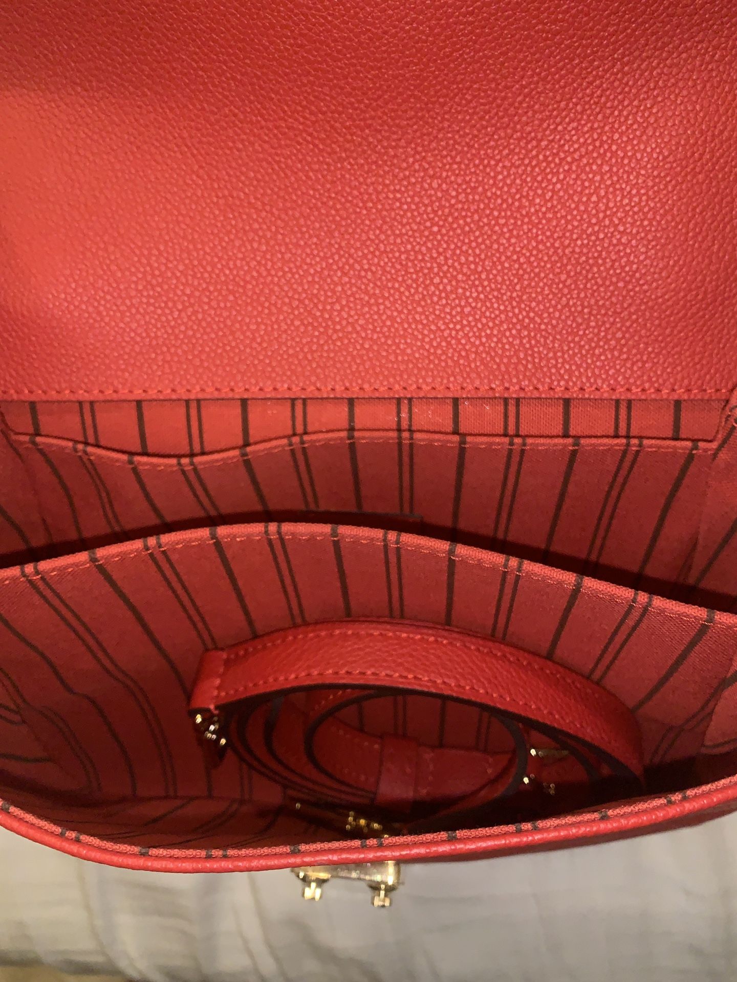 Louis Vuitton Félicie Pochette in Red