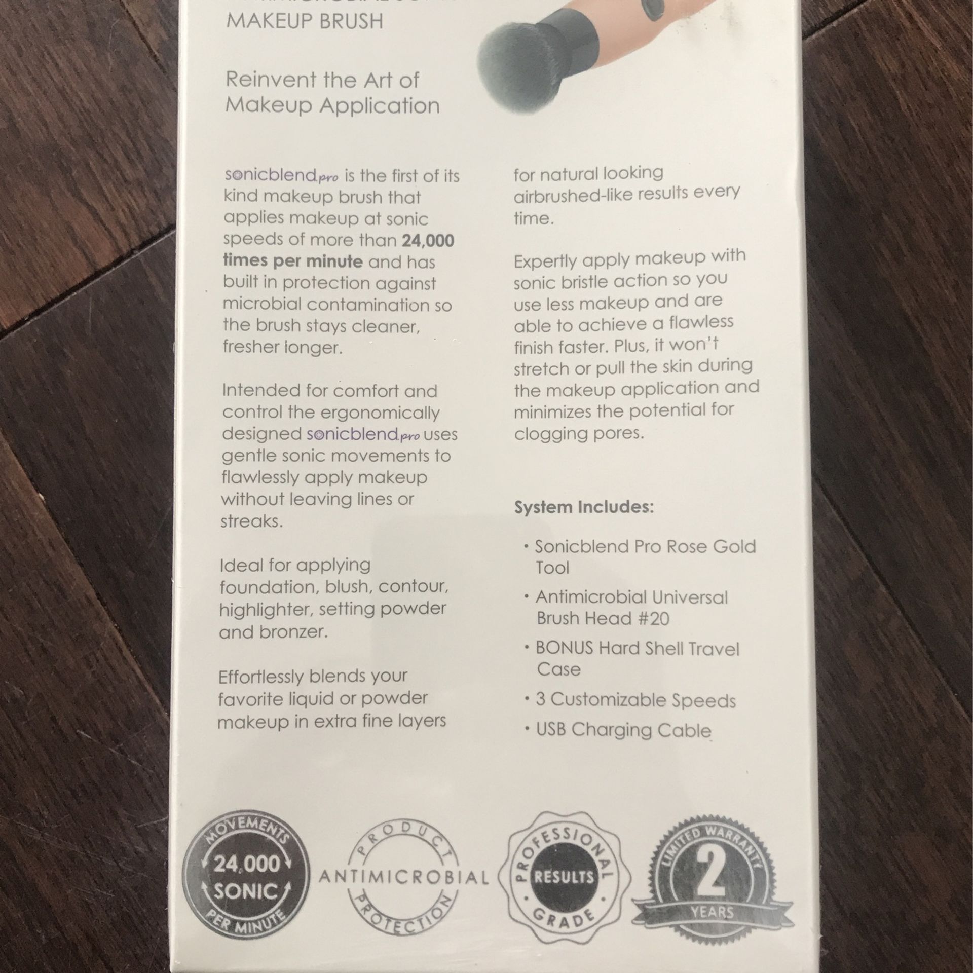 Michael Todd Beauty Sonicblend Pro Makeup Brush – Rechargeable – For Liquid, Cream, and Powder Based Make Up – For All Skin Types