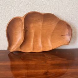 Vintage Carved Narra Wood Dish