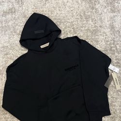 Black Essentials Hoodie