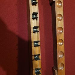 Pool Stick and Chalk Holder