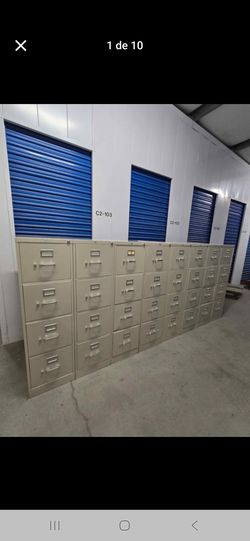 Light gray metal File Cabinet Letter Size With Key