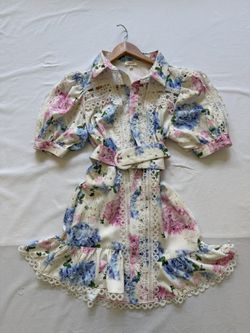 A. Peach Dress Size M