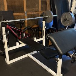 Weight Bench and Rack 