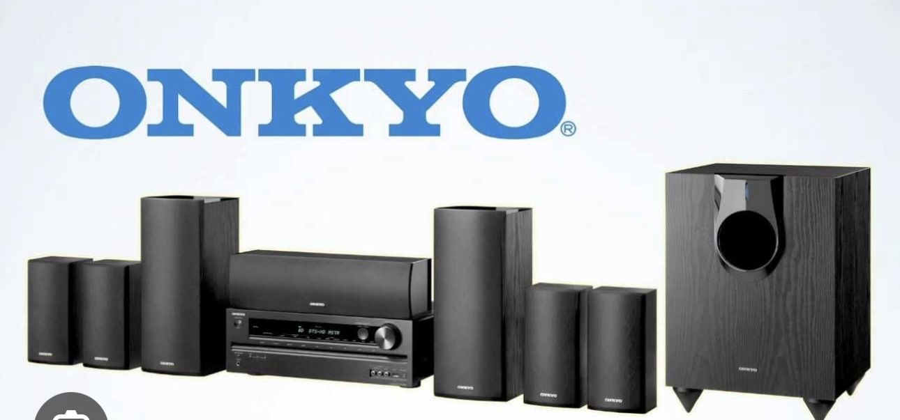 Onkyo 7.1 Surround Sound System with Subwoofer And 2 Stands