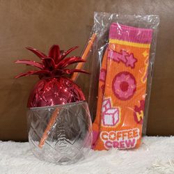 Dunkin Pineapple Cup & Socks Bundle - Limited Edition