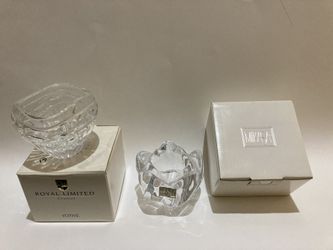 Votive Candle Holders, Tea Lights Holders - Crystal