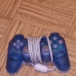 Blue Sony PlayStation 2 Controllers 