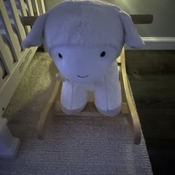 Pottery Barn Lamb Critter Plush Nursery Rocker