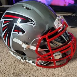 Authentic Custom Atlanta Falcons Riddell Speed Football Helmet 