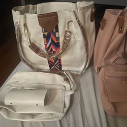 White Handbag 