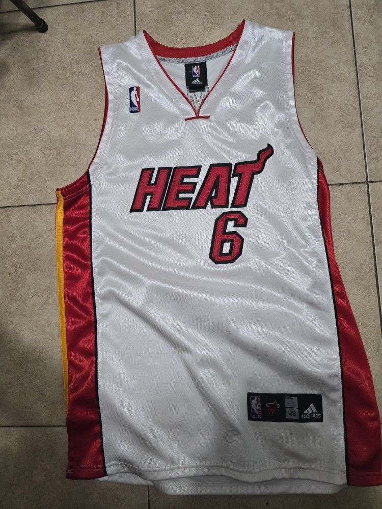 Lebron James Adidas AUTHENTICS Miami Heats