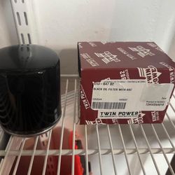 The Twin Power 603602 black oil filter