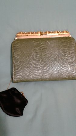 PURSE - VINTAGE AFTER FIVE LAND M BEAUTIFUL GREEN PURSE