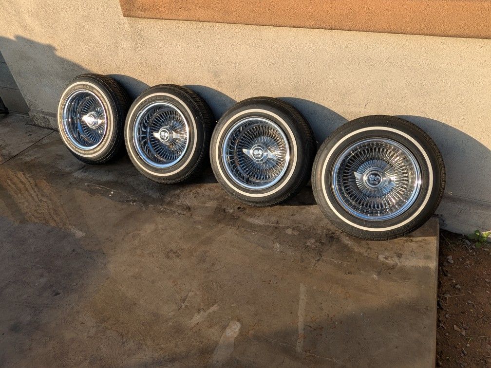 13x7 Spoke Wire Wheels