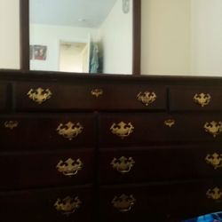 Dresser with mirror