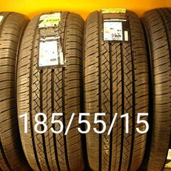 4 New Tires For Sale 185/55/15 We Service Motorcycle Tires