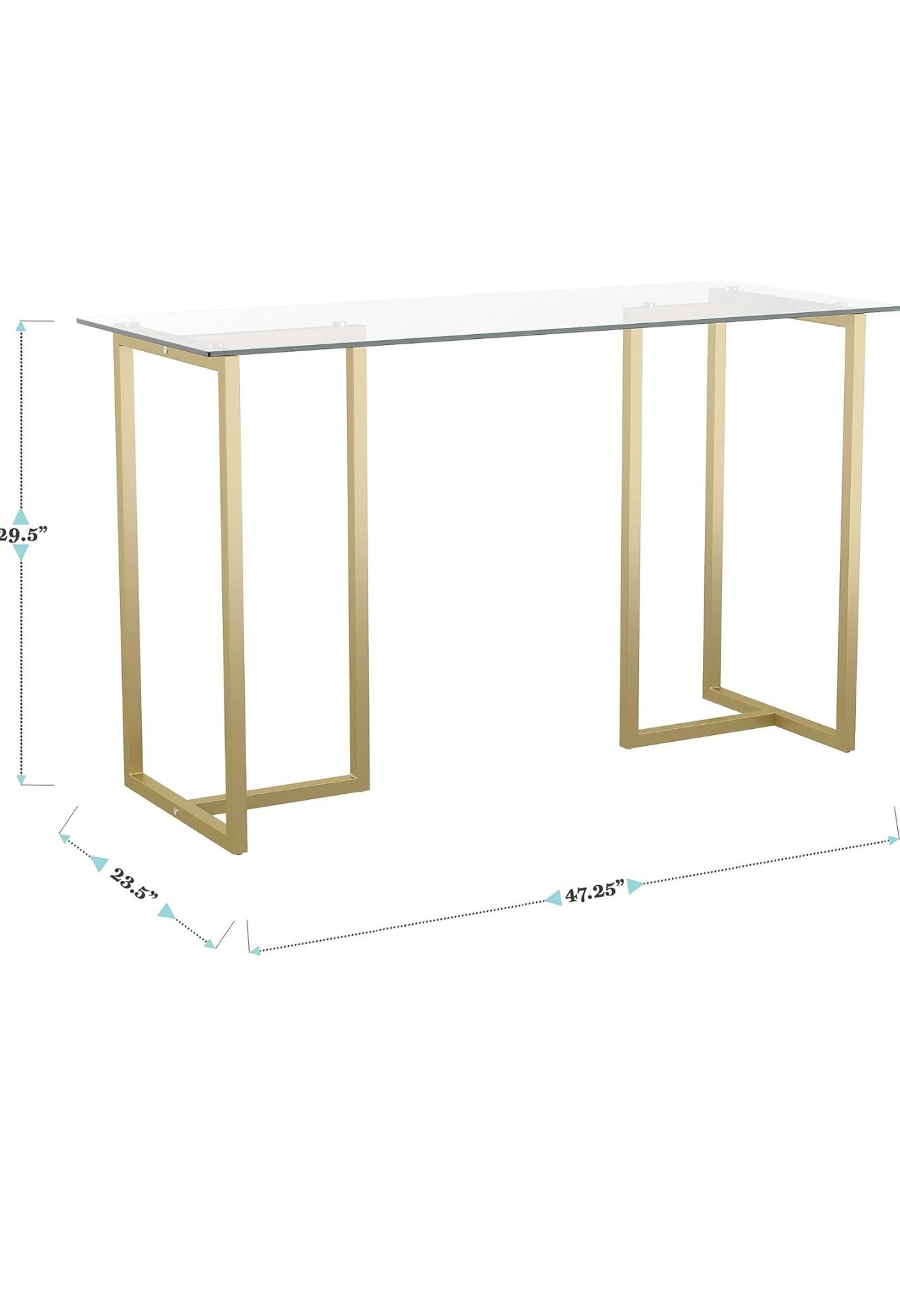 Martha Stuart Glass Desk