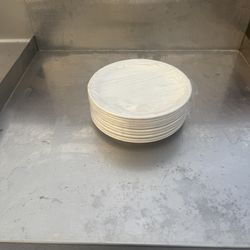 8” Dinner Plates White Porcelain Dudson Vintage