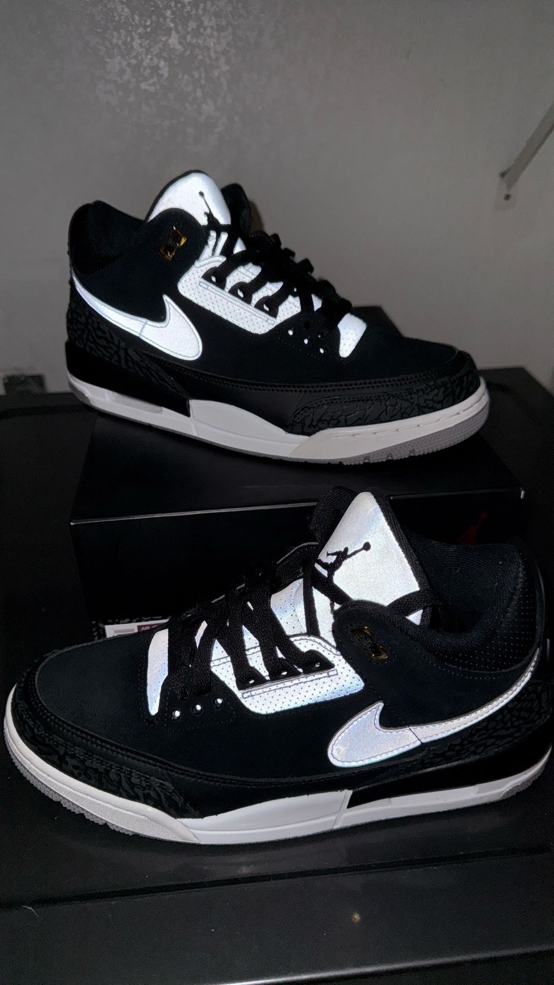 Pre-owned Tinker Black Cement AJ3 (sz10.5)