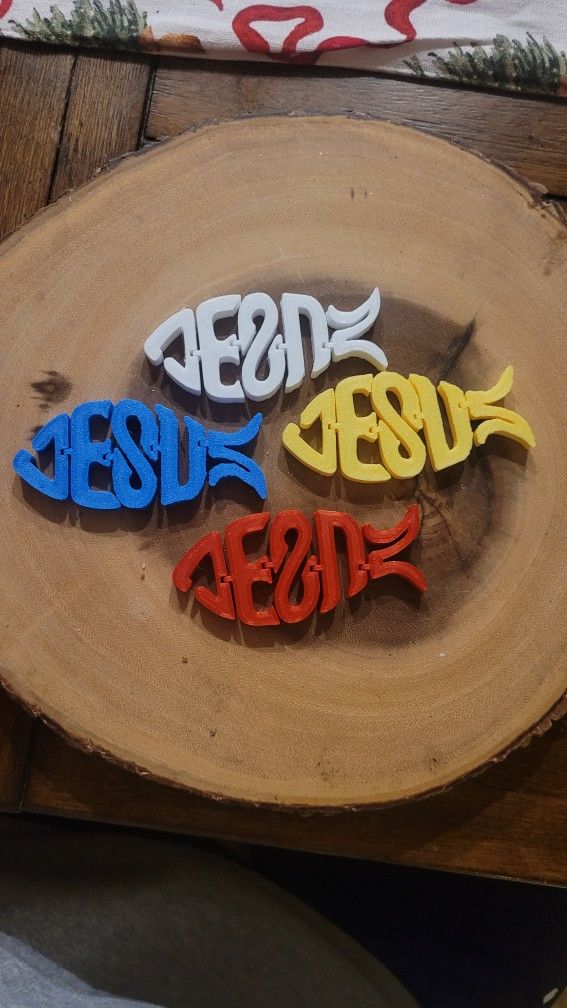 3d Printed Flexi Jesus Fish 
