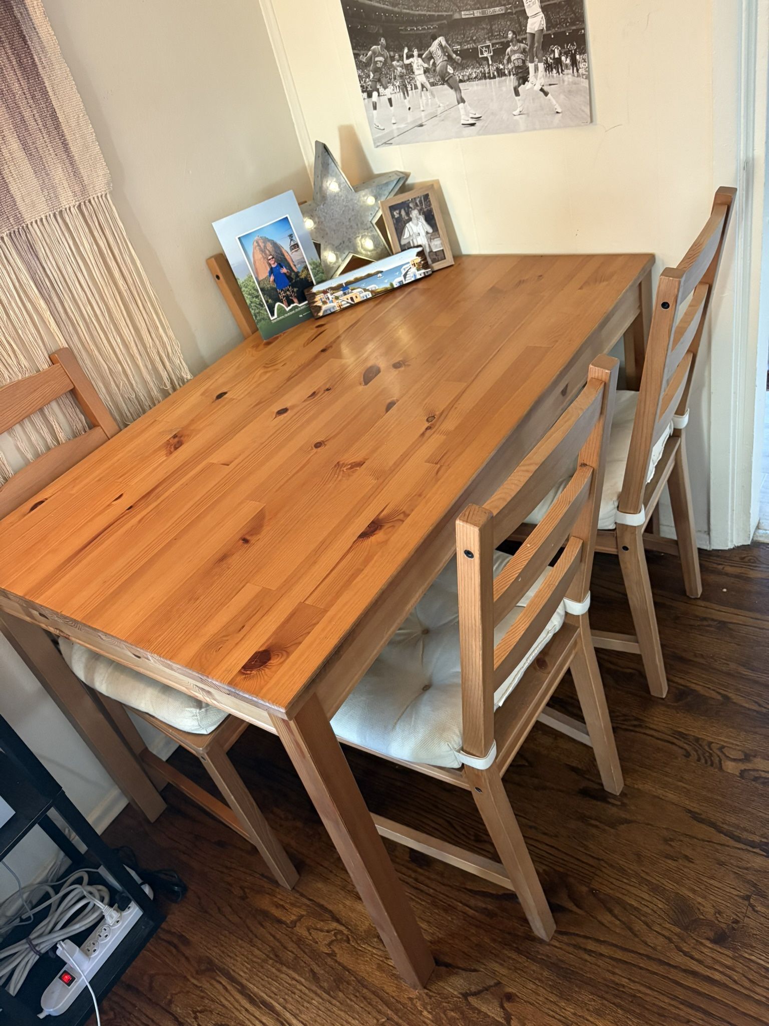 Wooden Table & Chair Set