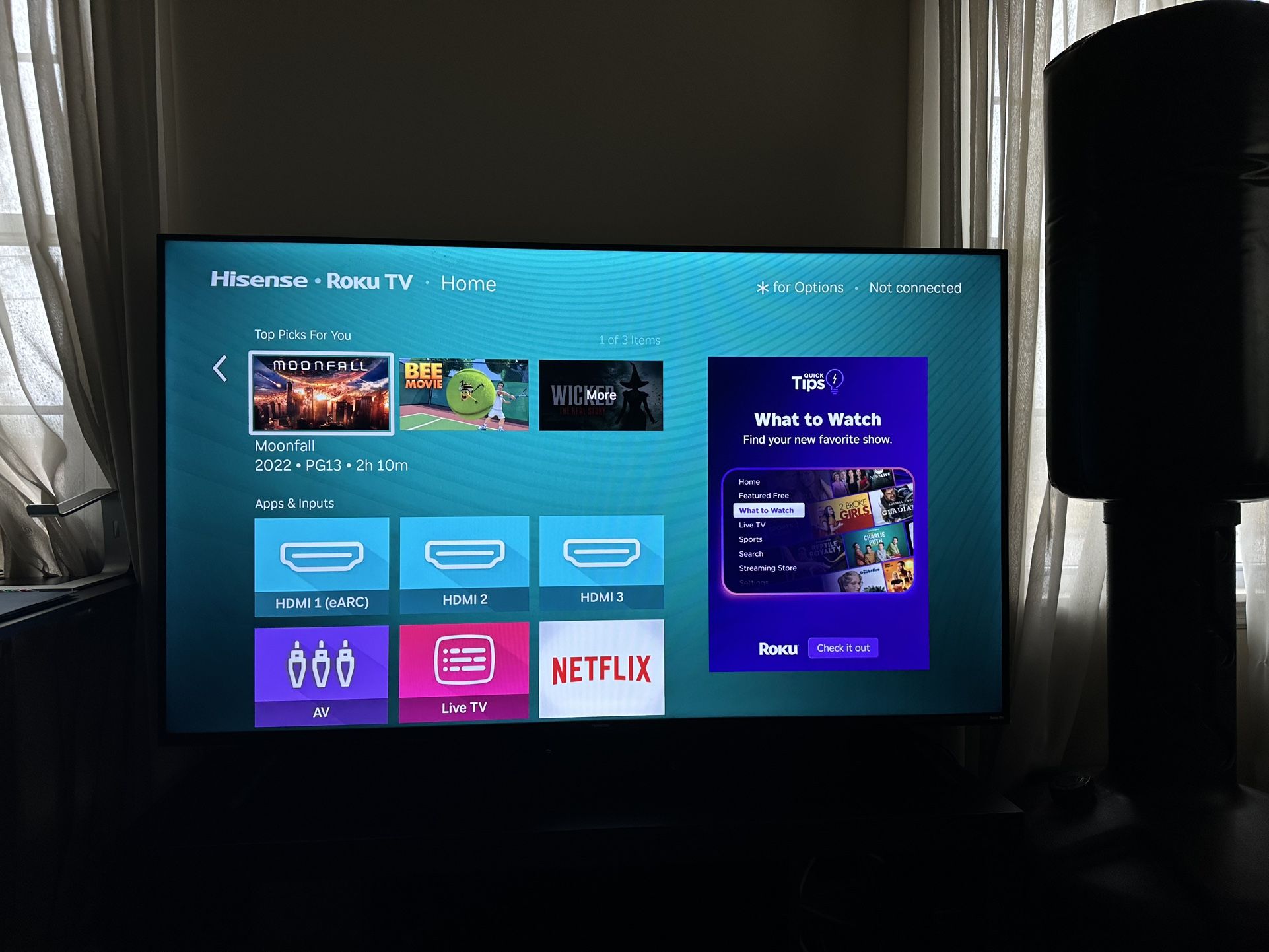 58 INCH Hisense TV 4K SMART