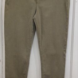 Hudson Olive Green Natalie Mid-Rise Ankle Super Skinny Jeans Women's Size 32