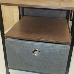 Sorbus Nightstand 1-Drawer Shelf Storage - Bedside Furniture & Accent End-Table