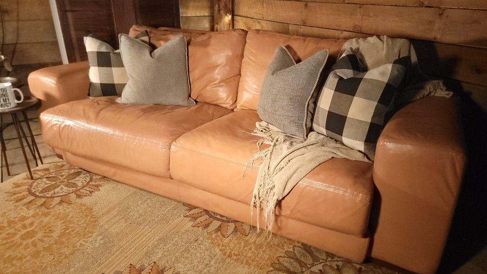 Natuzzi Real genuine leather sofa